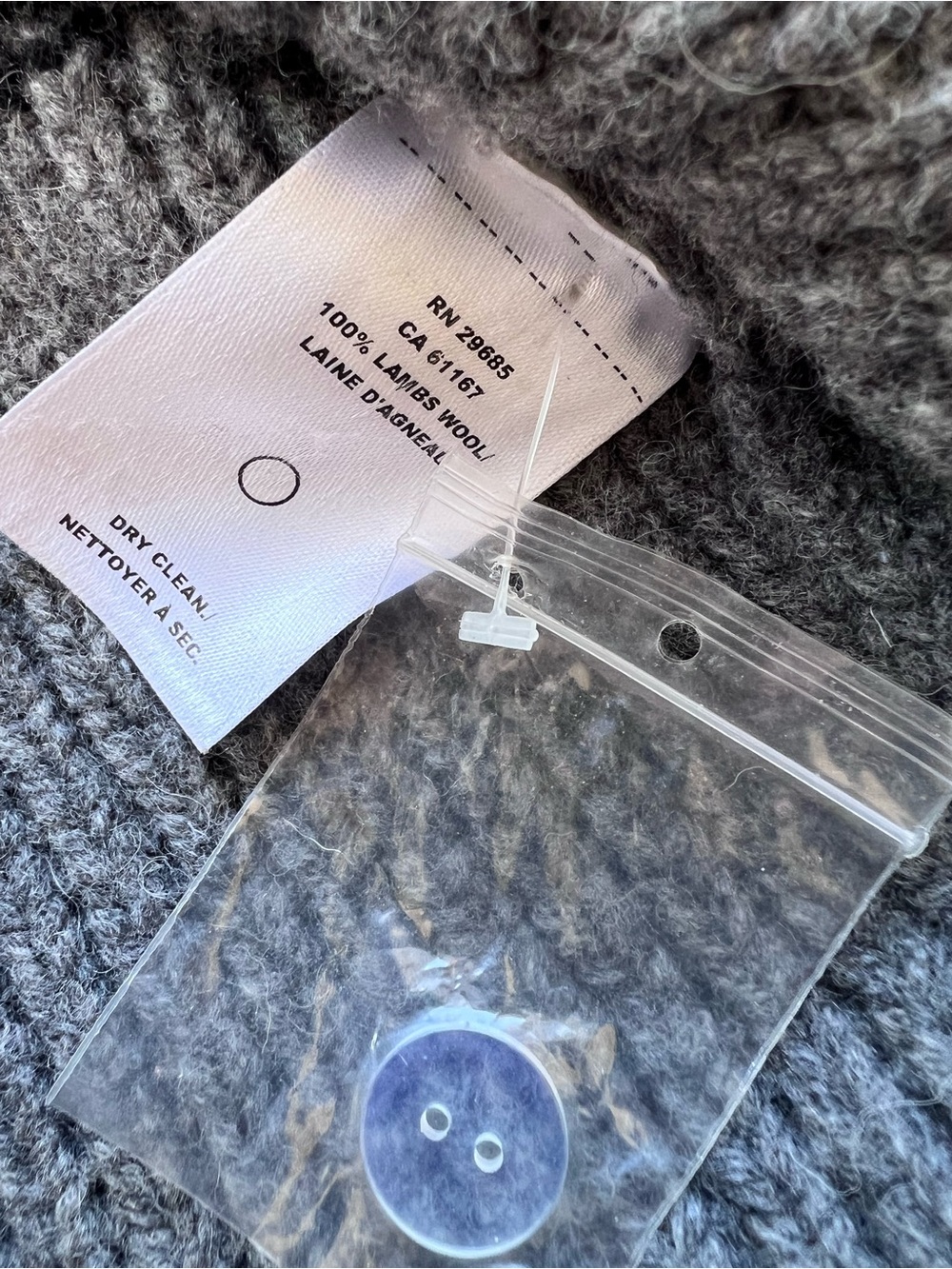 Pendleton Westerley 100% Lambswool Full Zip Sweater Gray Fair Isle Large - Picture 5 of 6